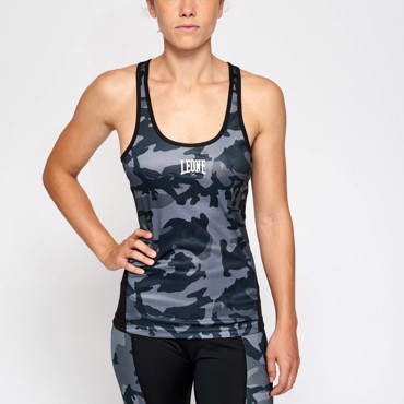 Leone camo CAMO TOP TANK - grey